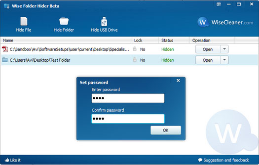 Set Password for File, Folder or USB Drive